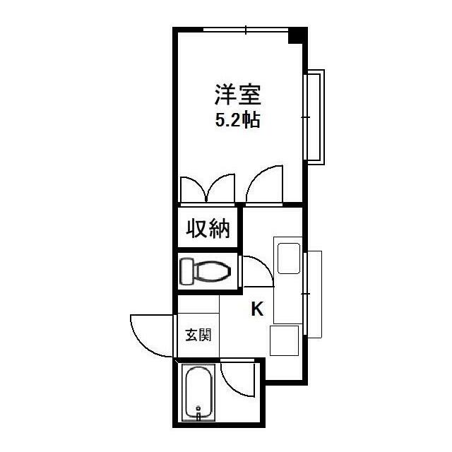 恩名第三ビル 203号室 間取り