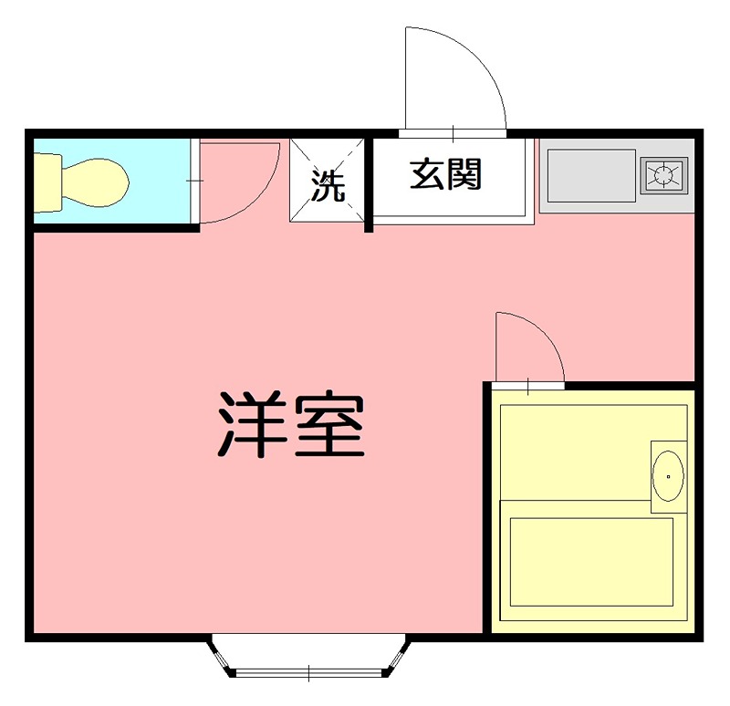 パンシオン　長後ＮＯ２ 101号室 間取り