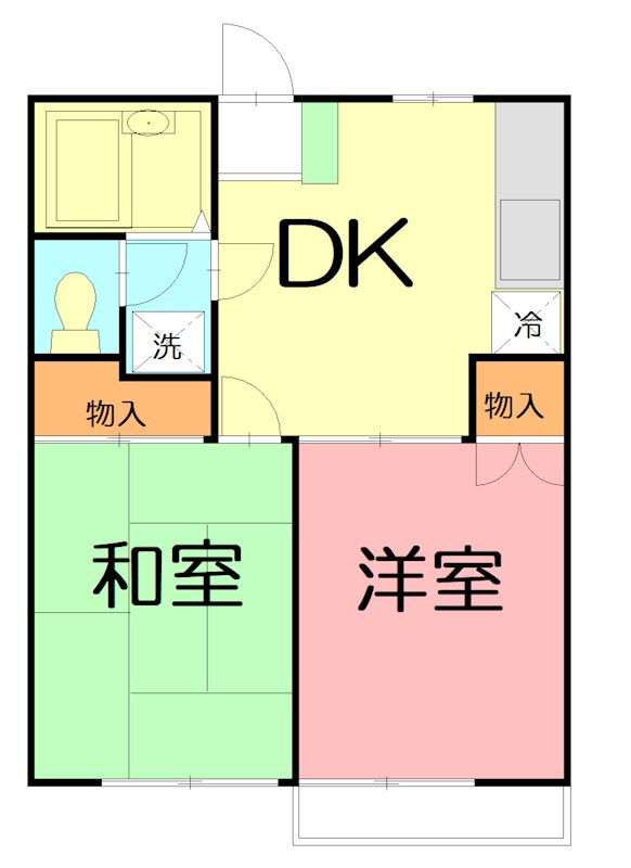 サンフラワーS 0202号室 間取り