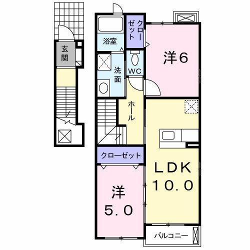 ジュイールⅣ 202号室 間取り