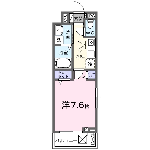 カヒア　テビロ　Ⅰ 302号室 間取り