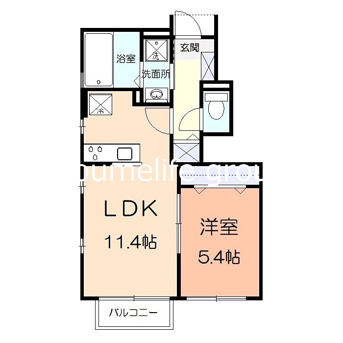 アメニティー厚木市戸室1丁目新築アパート 102号室 間取り