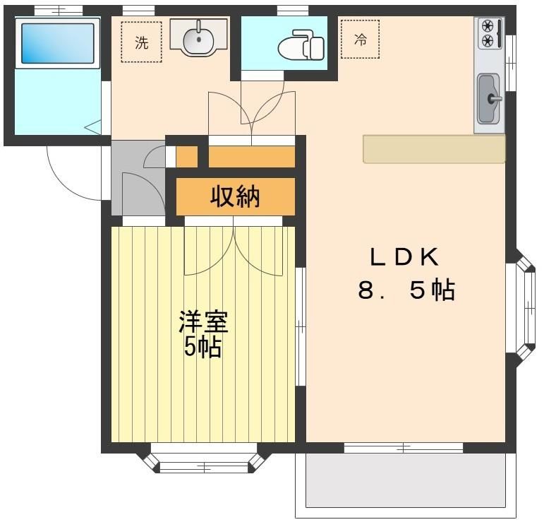 ファースト 201号室 間取り