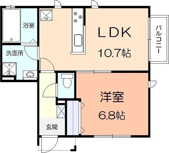 シェモア 105号室 間取り
