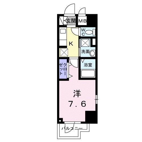スアヴィス平塚八千代 1103号室 間取り