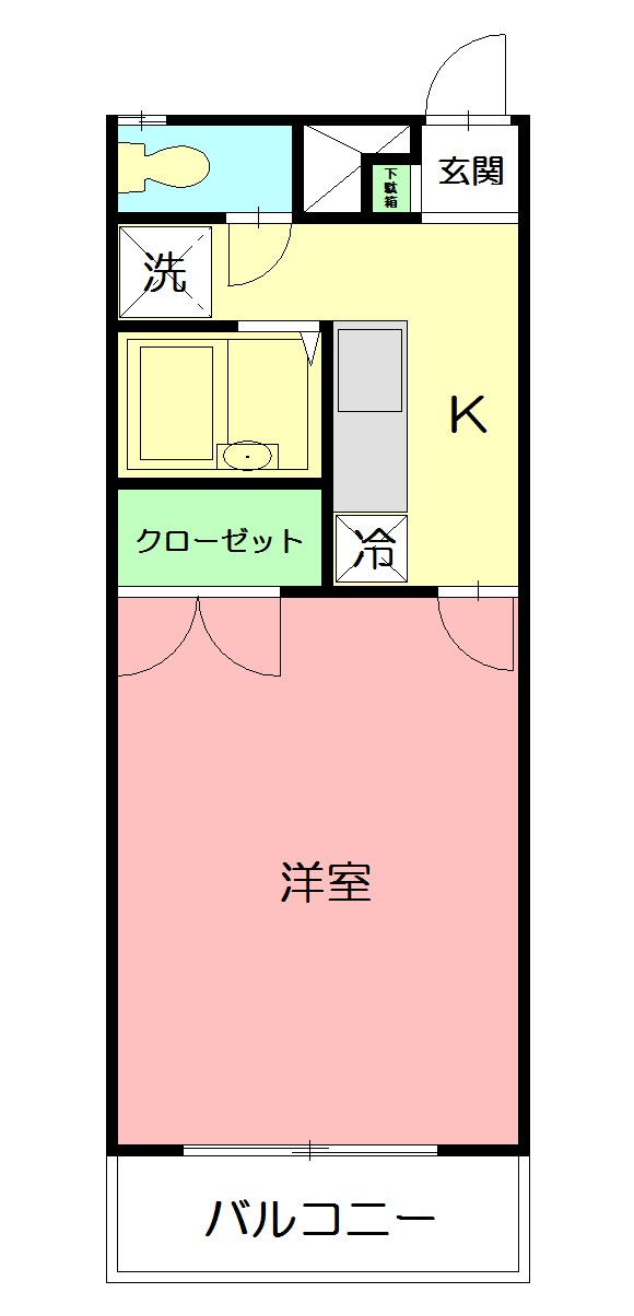 アムール　リヴェール 204号室 間取り