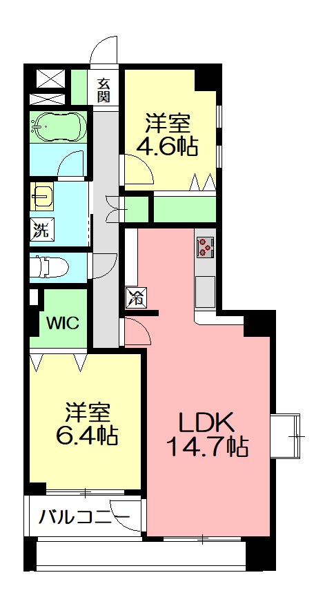 Ｎ－ｆｌａｔｓ 横浜中田 201号室 間取り