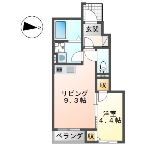 スターテラス善行 間取り図