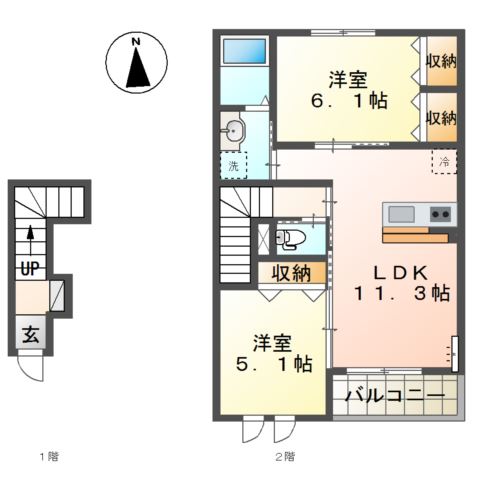 Maison de Prunier (メゾン　ド　プルニエ) 間取り図