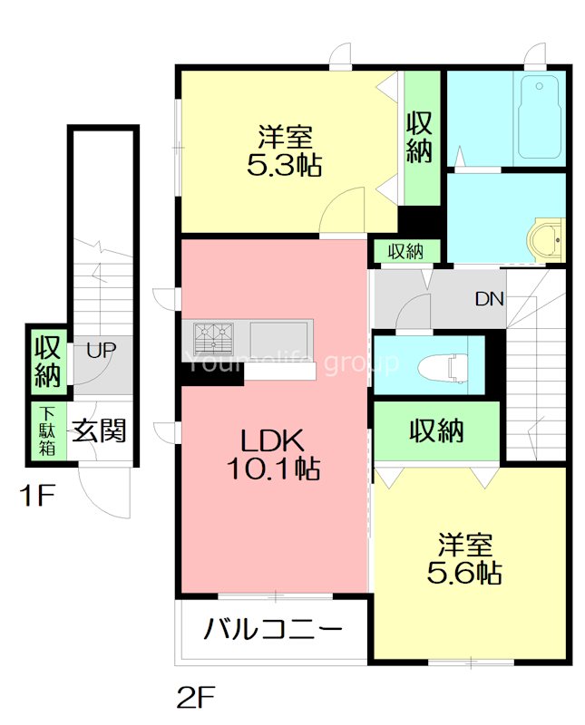 セルディーナＫ湘南　Ｂ 00202号室 間取り