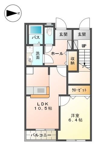 ニュースターフォレスト 0102号室 間取り