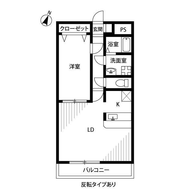 アムールハルⅡ 204号室 間取り