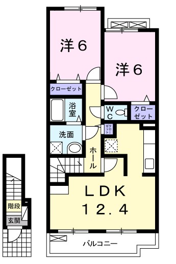 パークサイド湘南Ａ 203号室 間取り
