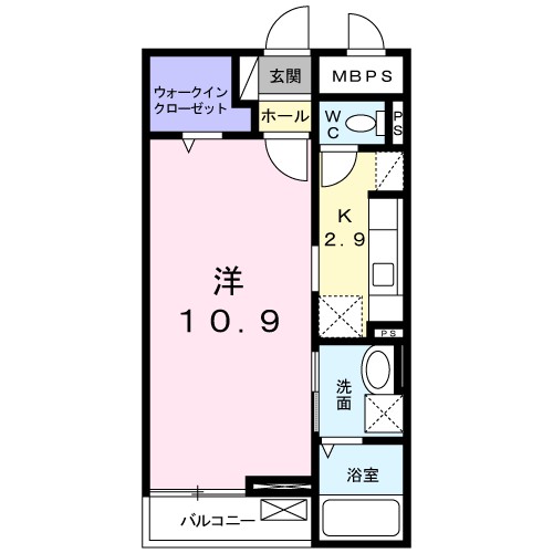 プリマヴェーラ湘南 201号室 間取り