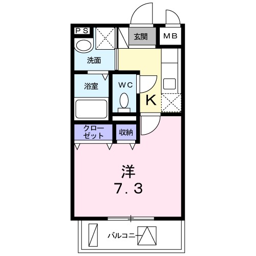 ベル　グレイス 204号室 間取り
