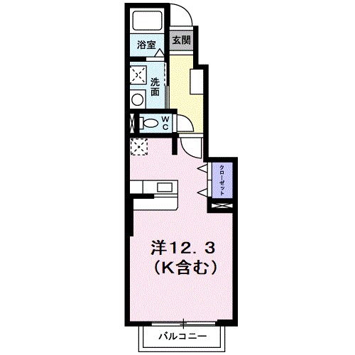 サン　ブランチ 103号室 間取り