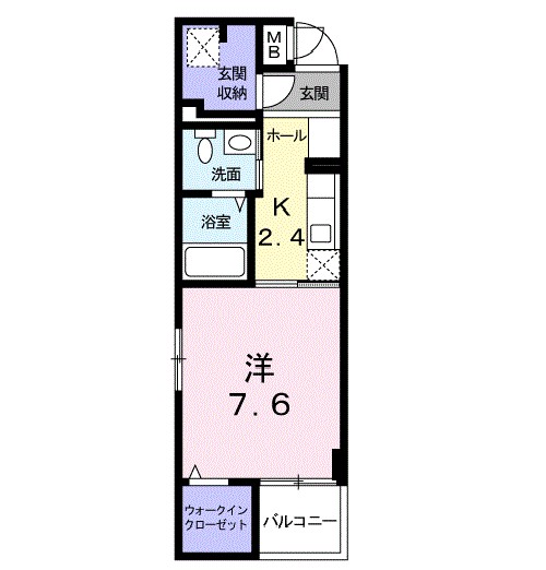 ポンドサイドＫ 506号室 間取り