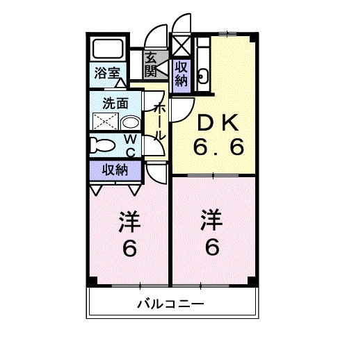 アベニュー開成・Ｃ 202号室 間取り