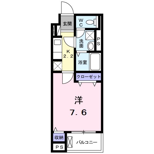 グレース湘南 103号室 間取り