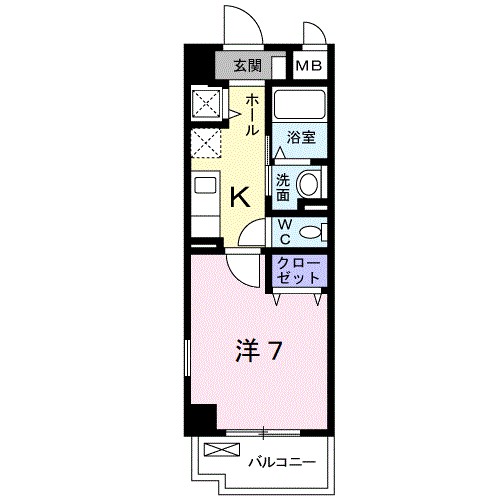 カーサソレアード 307号室 間取り