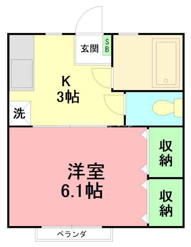 久保ハイツPⅡ 205号室 間取り