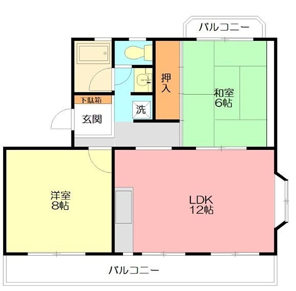 ガーデンコート  401号室 間取り