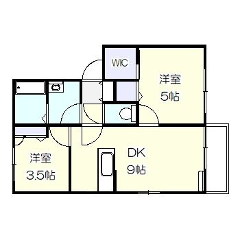 ビューハイツ西棲Ⅰ 202号室 間取り