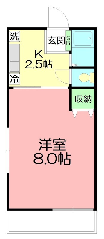 アヴェニール湘南Ⅱ 107号室 間取り