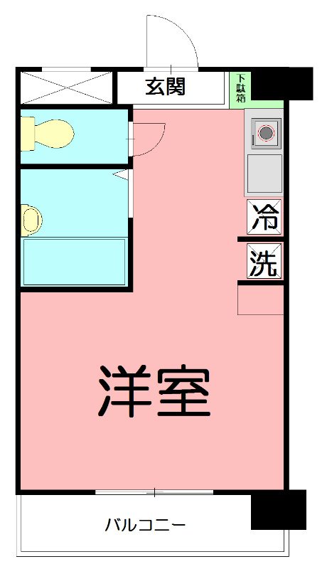 アックス横浜戸塚 302号室 間取り