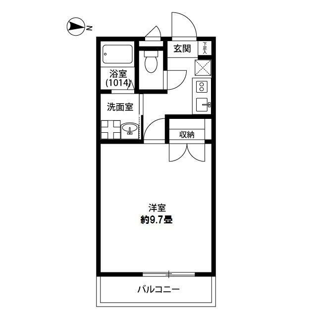 アンプルール　ブワ　ｍｅｒ 204号室 間取り