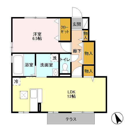 未来 102号室 間取り