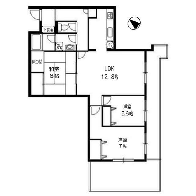 ダイアパレス湘南ヒルズ二宮 502号室 間取り