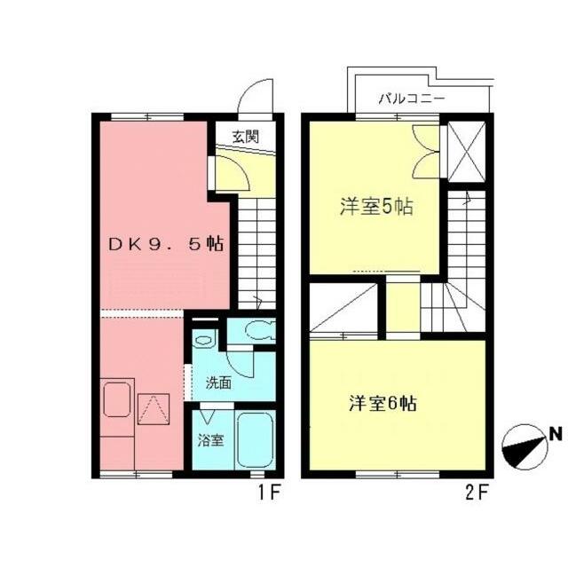 ハイネス井上 107号室 間取り
