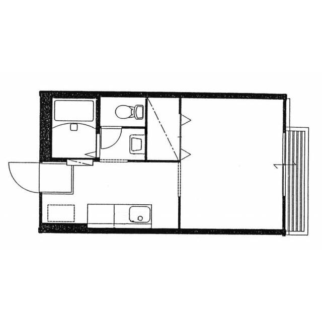 コーポ・サンウッド 205号室 間取り