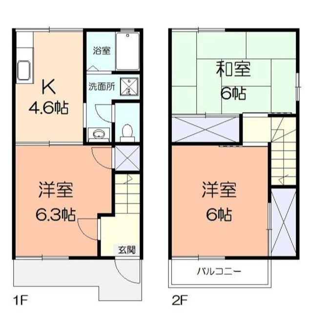 ルミエールハイツ 106号室 間取り