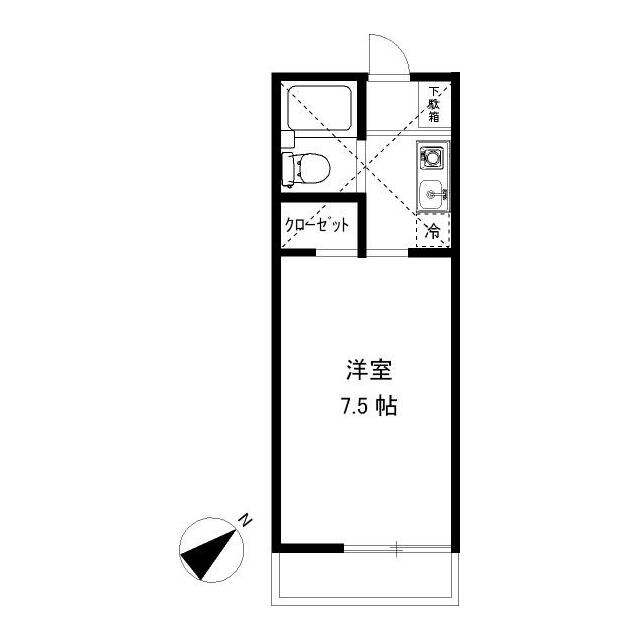 ミヤハラハイツ 105号室 間取り