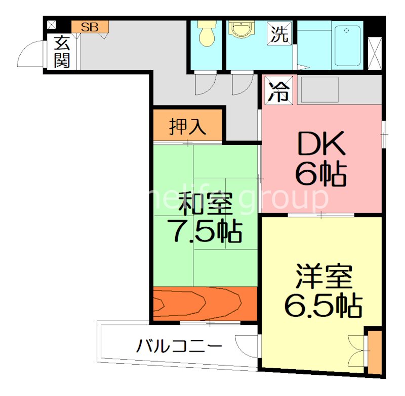 ホワイトレジデンス山口 303号室 間取り