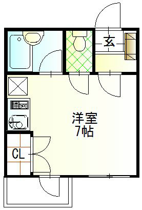 うさみハイツ 203号室 間取り