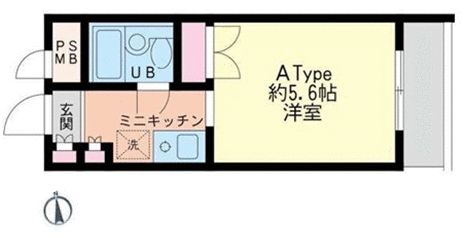 エストポルト 413号室 間取り
