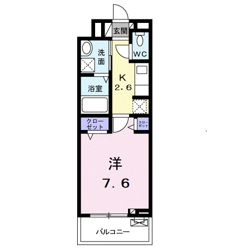 クレメントＭ 203号室 間取り