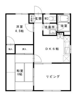 今関ハイツ 103号室 間取り
