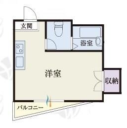 ｂʼＣＡＳＡ鶴巻温泉Ⅱｒｅ−ｂｏｒｎ 303号室 間取り