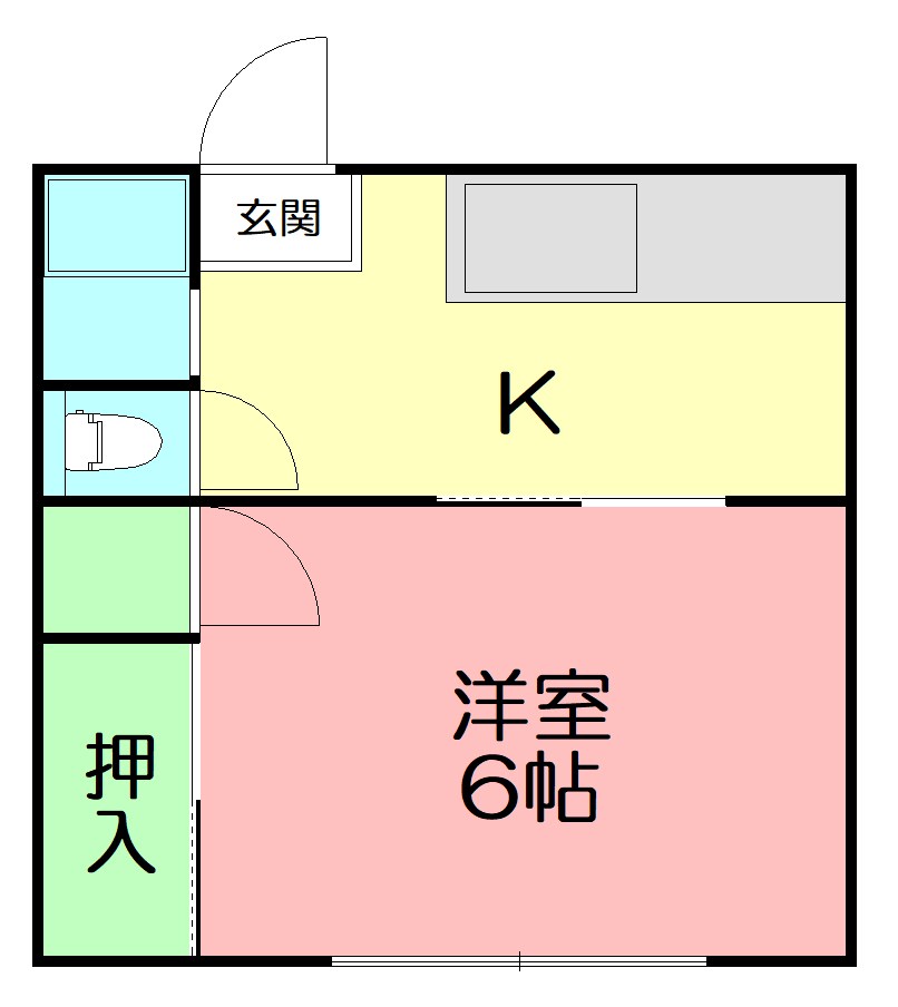 第3ミドリハイツ 203号室 間取り