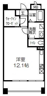 プレセンスK 502号室 間取り