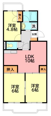 メルベーユ 205号室 間取り