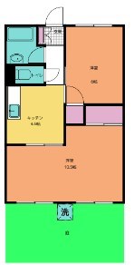 大雄山マンション 101号室 間取り