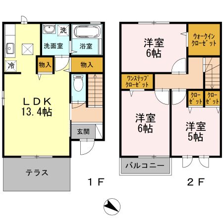 ビューテラスⅡ 101号室 間取り