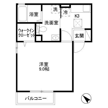グレイス鎌倉C 101号室 間取り