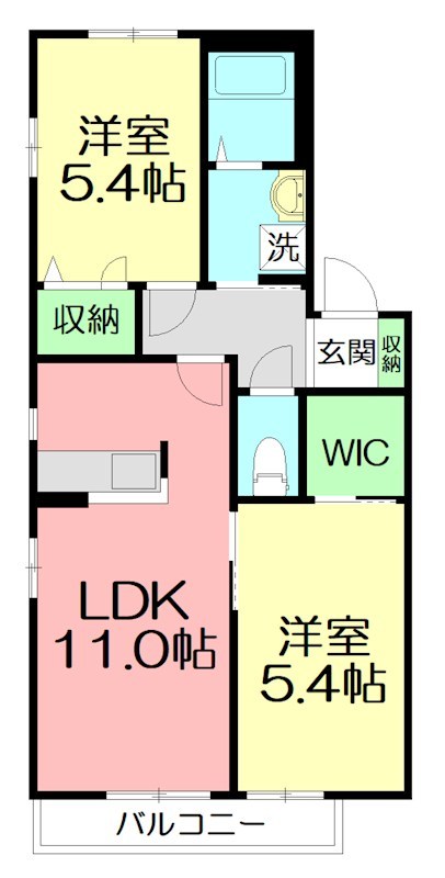 Ｃ・フラッツ 00203号室 間取り