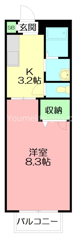 イル茅ヶ崎 00107号室 間取り